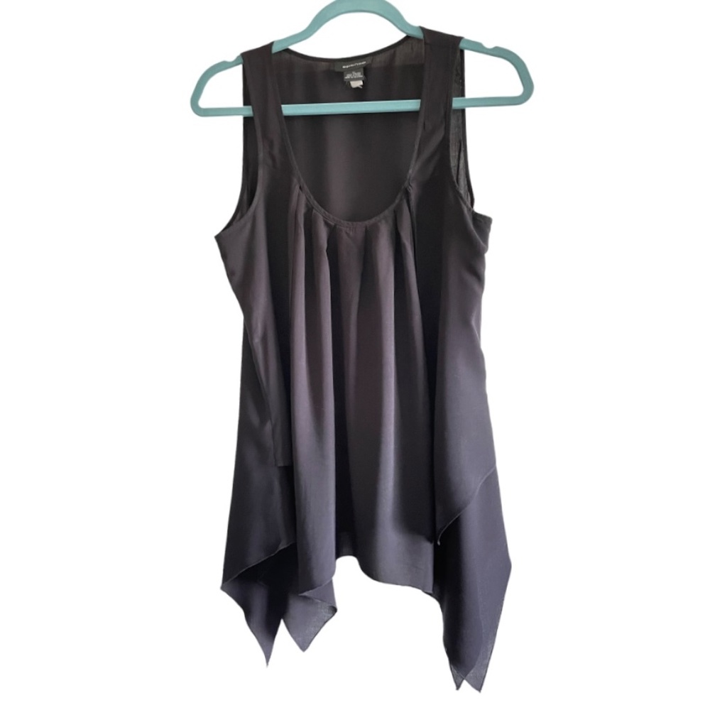 #9 Spence Sleeveless High Low Hanky Hem Flared Scoop Neck Tank - Picture 3 of 7